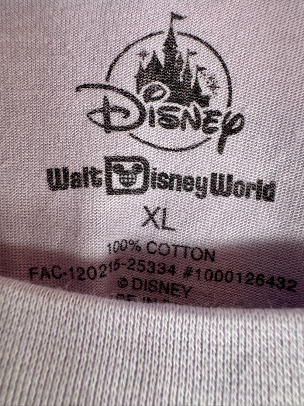 NWT Disney World Friendship Bracelet Lavender T-Shirt XL. - Picture 7 of 9